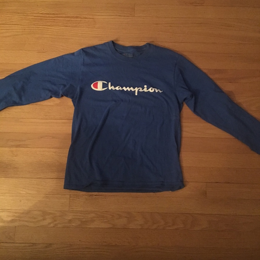 Champion long sleeve blue!